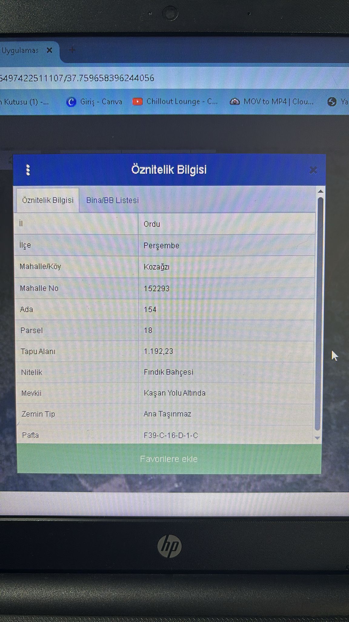 PERŞEMBE KOZAĞZI ARSA